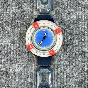 White And Blue White Swatch Watches for Sale up to 90% Off  display picture 2